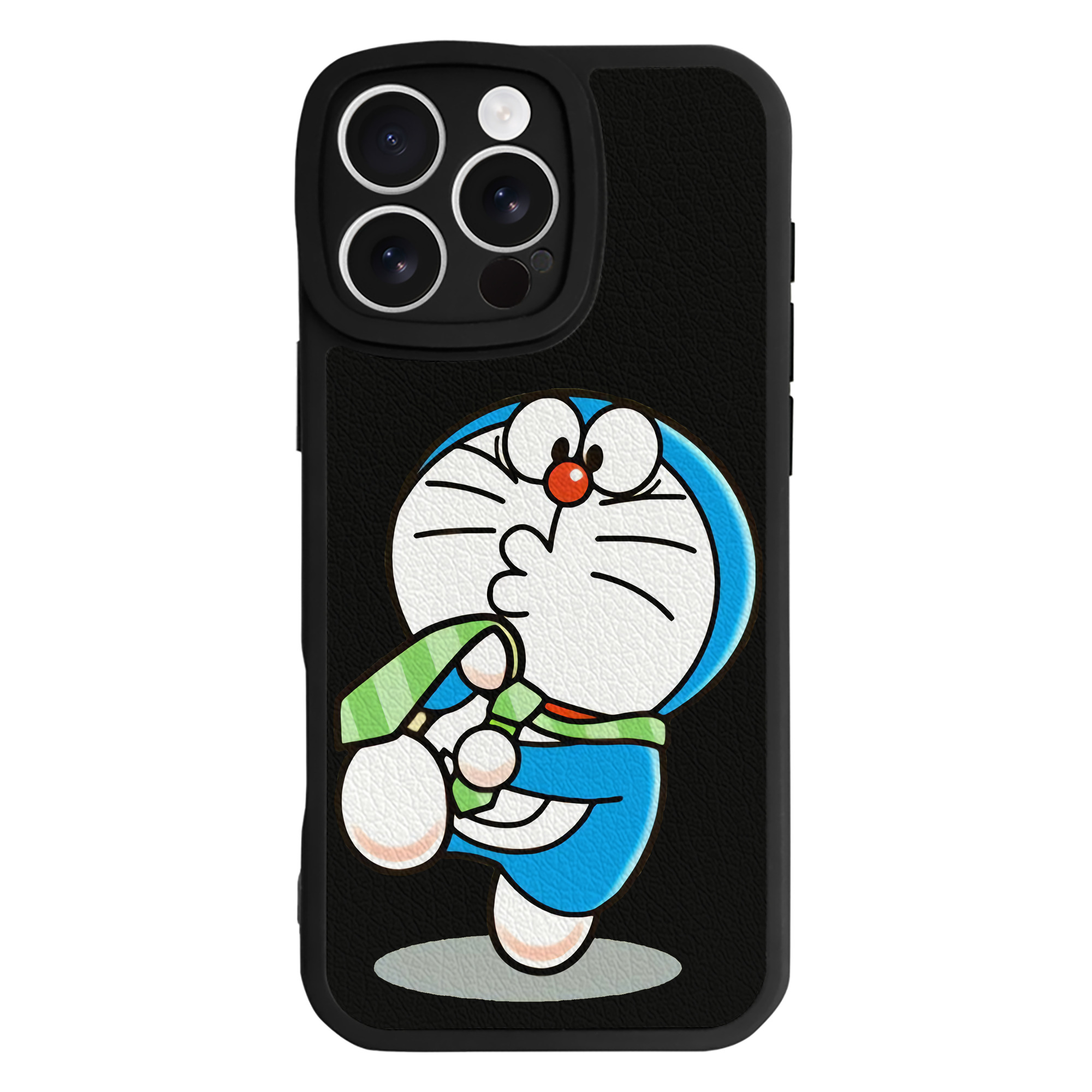 （画像用） ドラえもん Doraemon 【iPhone 16シリーズ対応】シリコンスマホケース（レザー調） 材質：シリコン